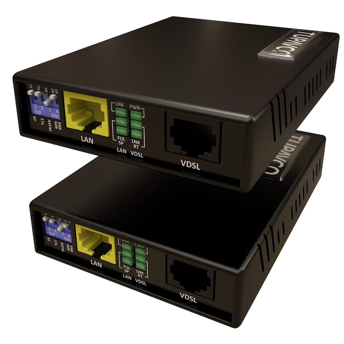 Ethernet Extender Kit – 2pc Pair TEX-100 – Range up to 1 Mile over Phone Copper