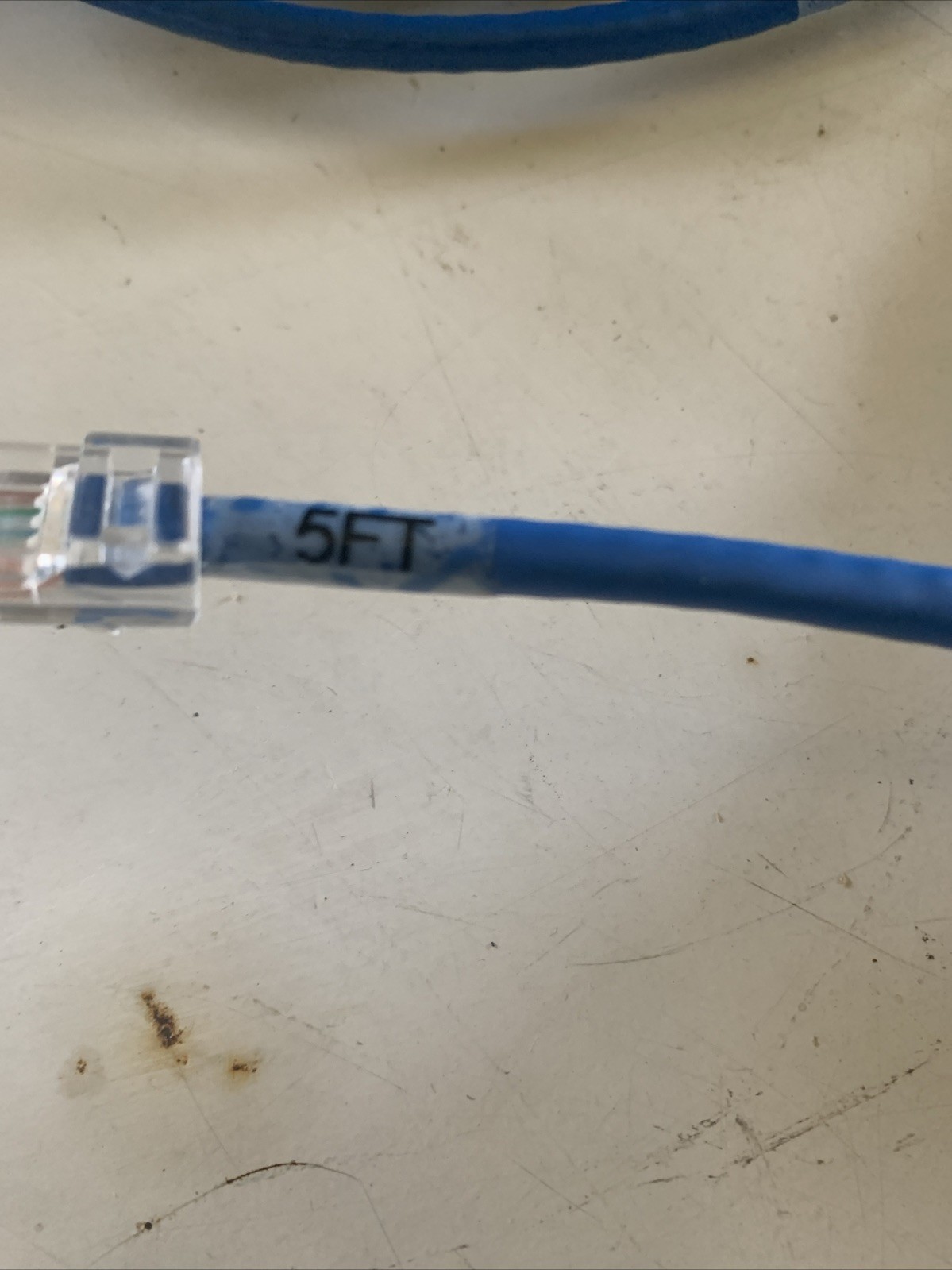 Lot Of 17 Unbranded Category 6 5 Foot Blue Patch Cords