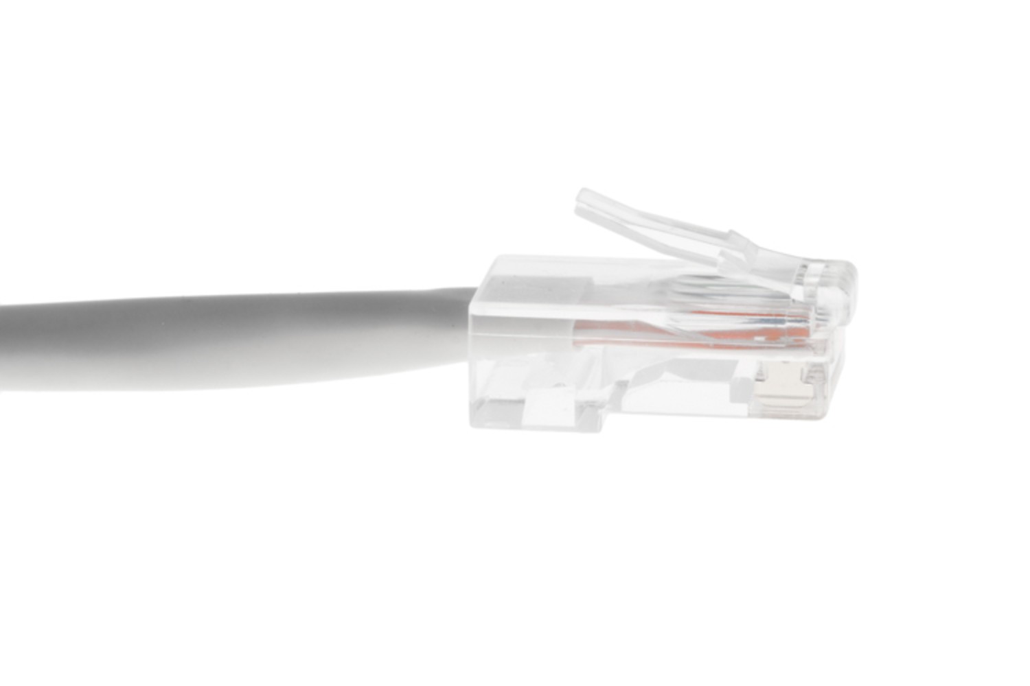 CAT6 Ethernet Patch Cable, Non-Booted, 1 Foot, Gray – Lifetime Warranty