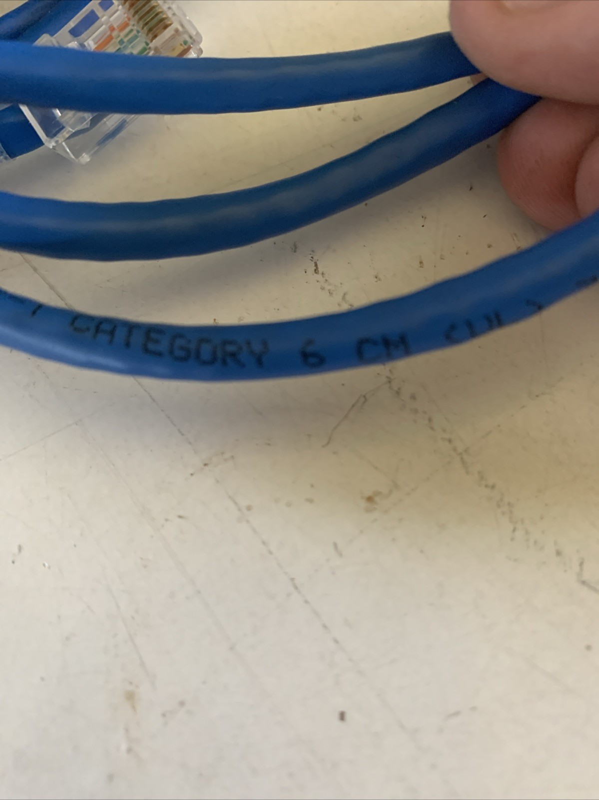 Lot Of 17 Unbranded Category 6 5 Foot Blue Patch Cords