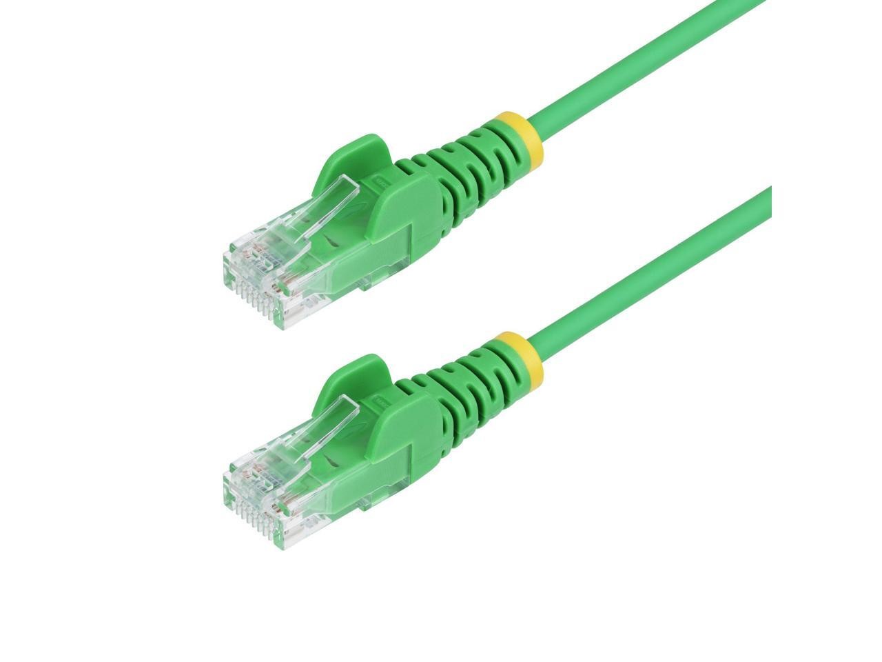 StarTech 6ft Green Slim CAT6 Ethernet Cable, Snagless, 100W PoE, UTP, LSZH,