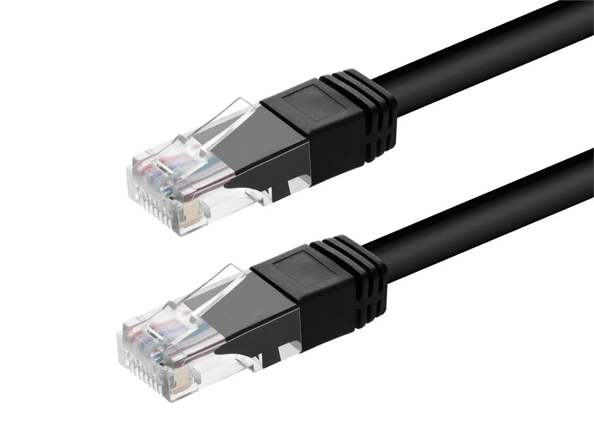 Cat6 Ethernet Patch Cable – 10 Feet – Black | Snagless RJ45, 550MHz, UTP, 24AWG