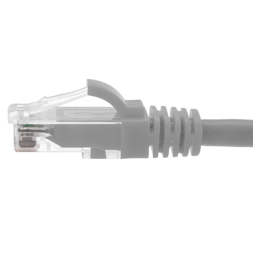 Ethernet Patch Cable CAT6A, UTP, 24AWG, 2 Ft, 10 pack, Gray