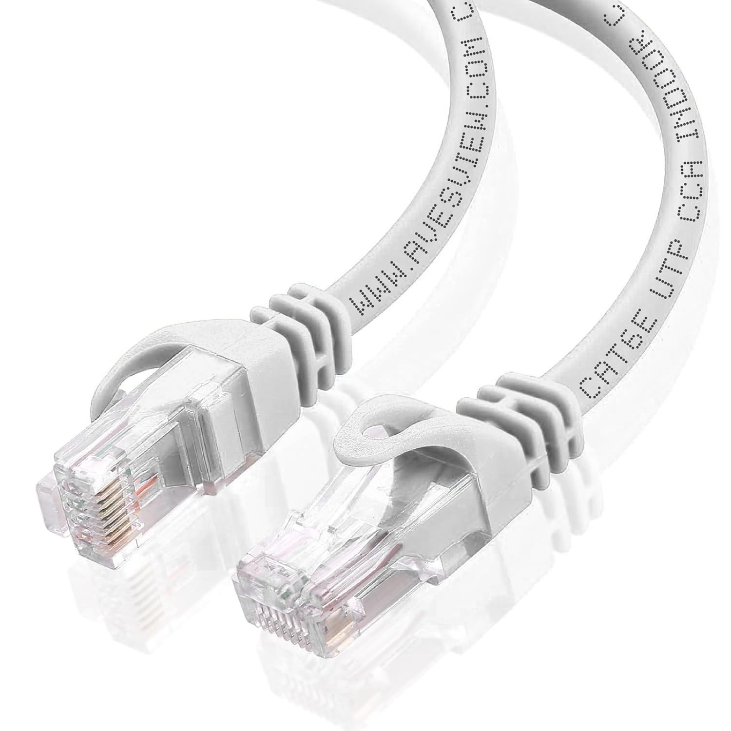 CAT6 Ethernet Cable Lot RJ45 LAN Network 25FT 50FT 75FT 100FT Blue Black White