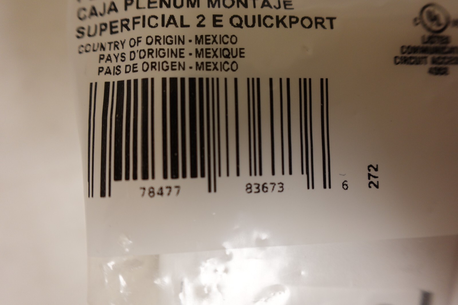 41089-2WP Leviton Surface-Mount QuickPort Box, 2-Port, White – 25 PACK