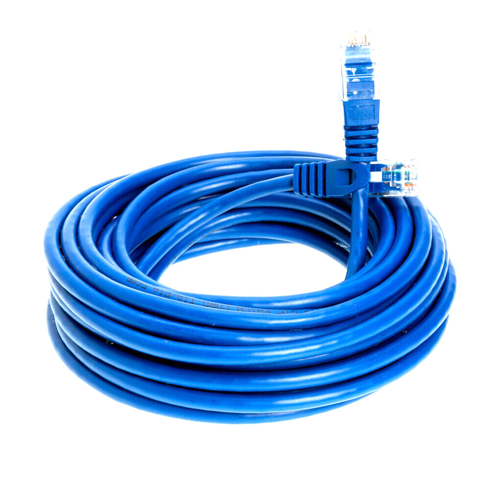 Cat6 Blue Patch Cord Network Cable Ethernet LAN RJ45 UTP 25FT- 200FT Multi LOT