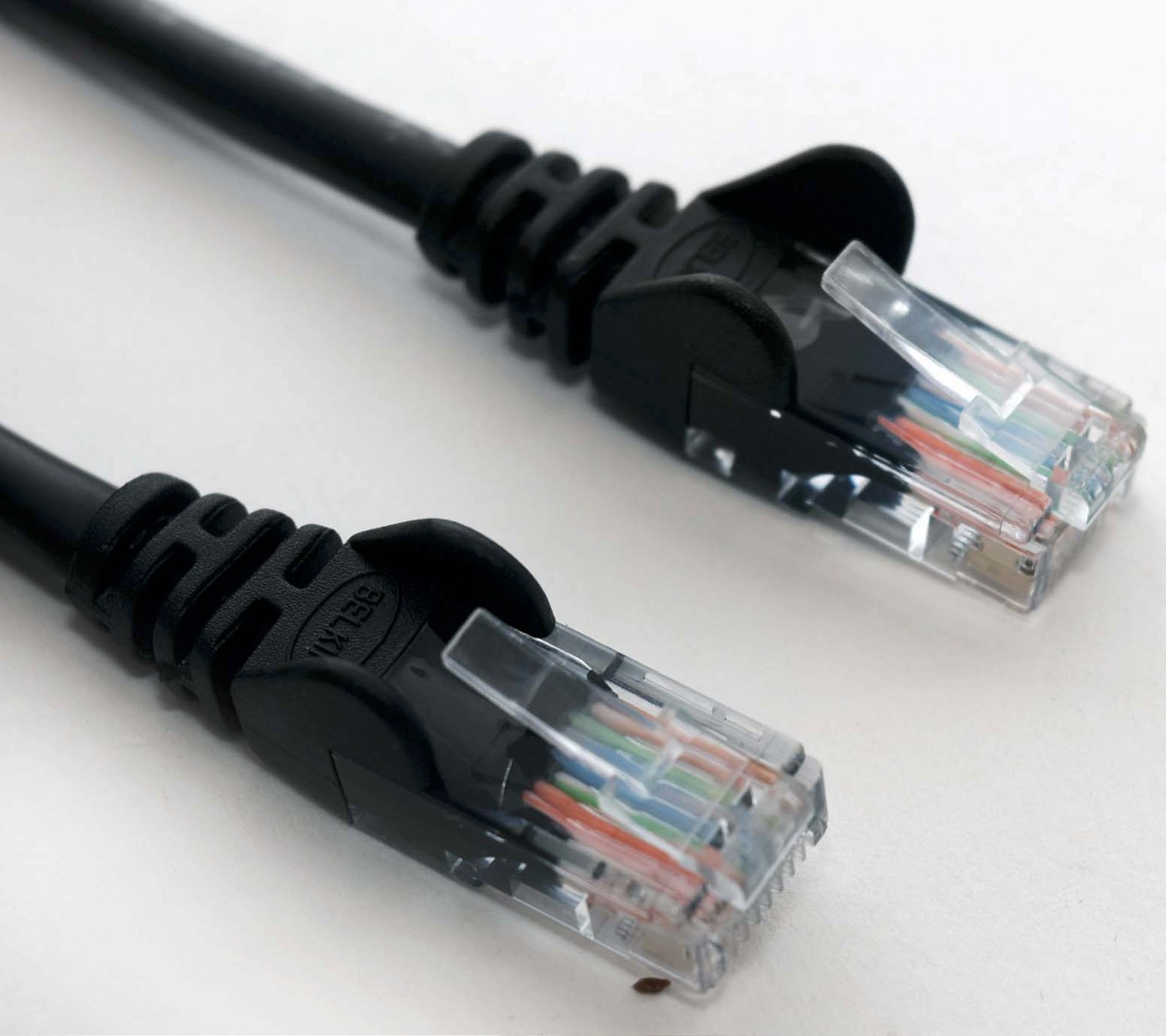 Belkin 7′ ft 2.13m Cat5e Networking Ethernet Cable BLACK Router PC/Mac Computer