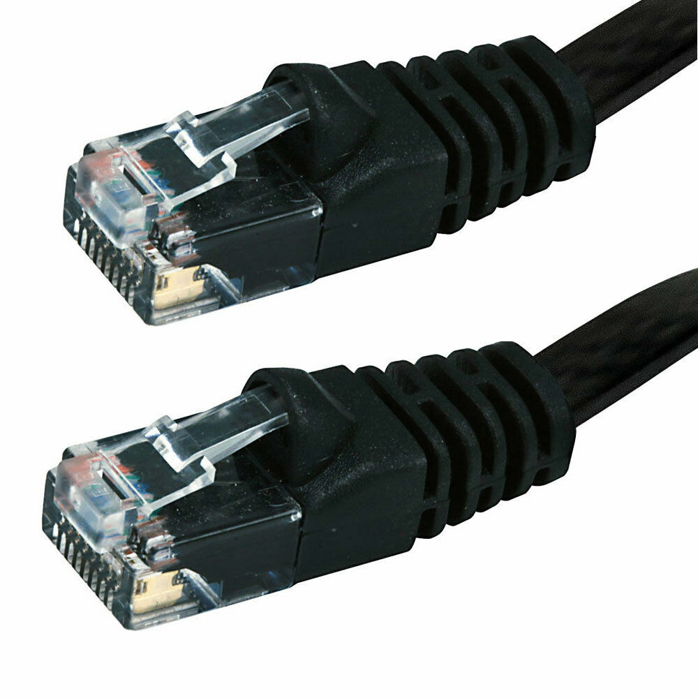 3FT Flat CAT6 RJ45 Ethernet Network LAN Cable UTP Patch Cord Modem Router US