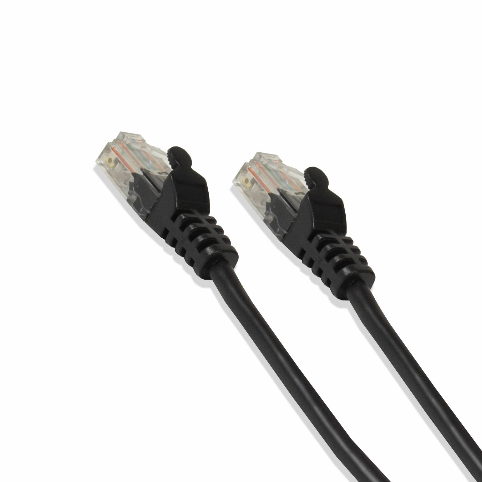 15ft Cat6 Cable Ethernet Lan Network RJ45 Patch Cord Internet Black (50 Pack)