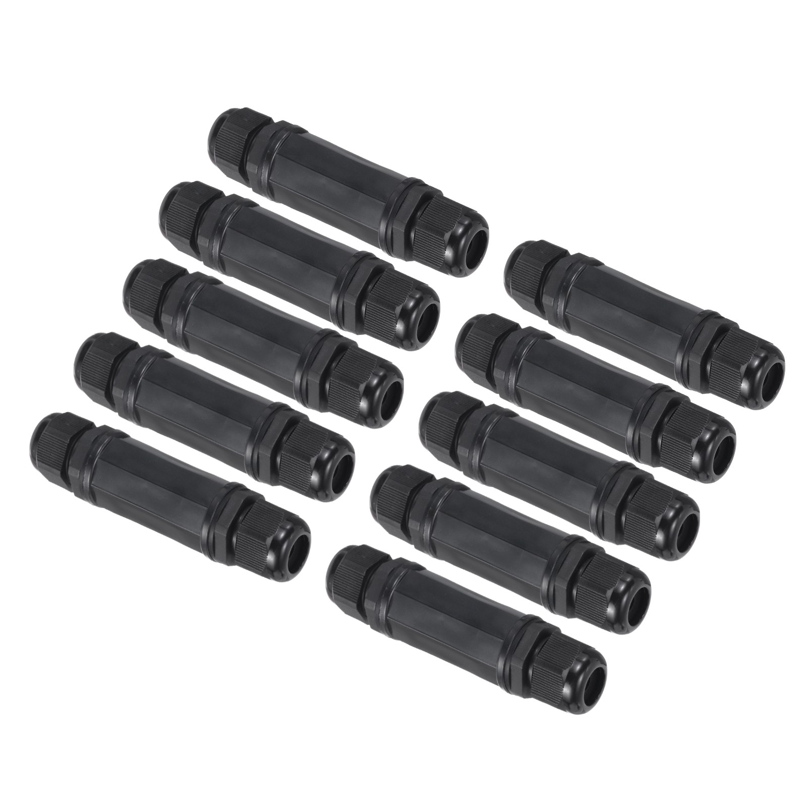 Waterproof RJ45 Coupler, Dual Head IP67 Ethernet LAN Cable Connector, Pack of 10