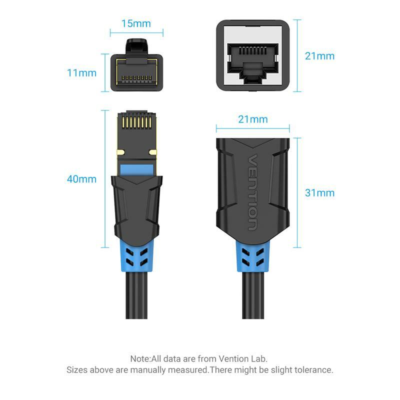 RJ45 Ethernet Extension Cable Network Patch Cord Cat6 SFTP Adapter Male Female