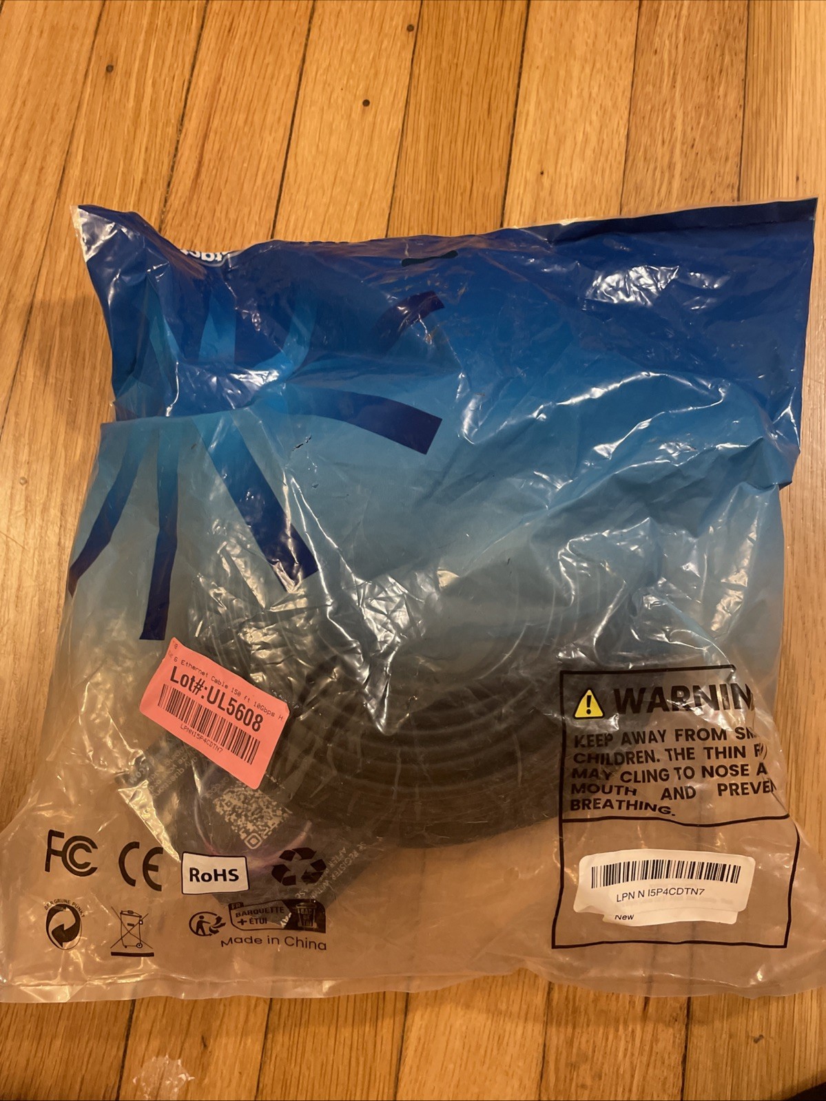 150FT Cat6, 24AWG BLACK