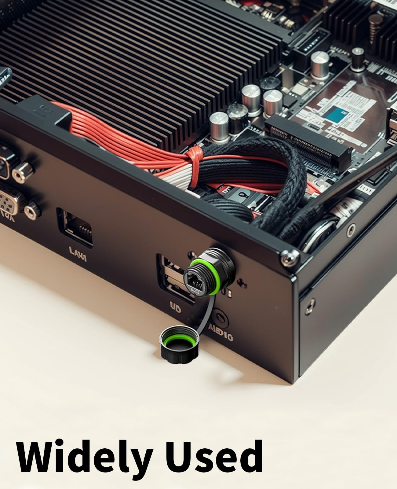 RJ45 Connector IP68 Waterproof Cat6 Ethernet LAN Male To Female M20 25cm