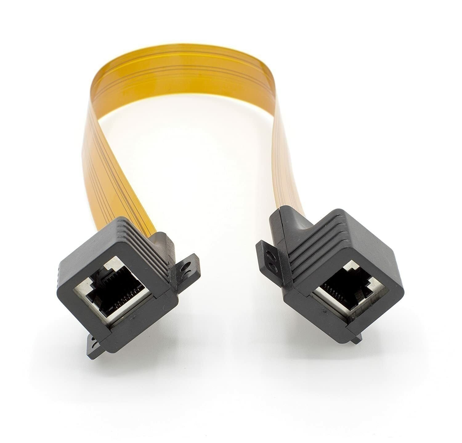 Ethernet Jumper Cable Cat5 – Cat6 Connectors – Extension Adapter Thin Flat Wire