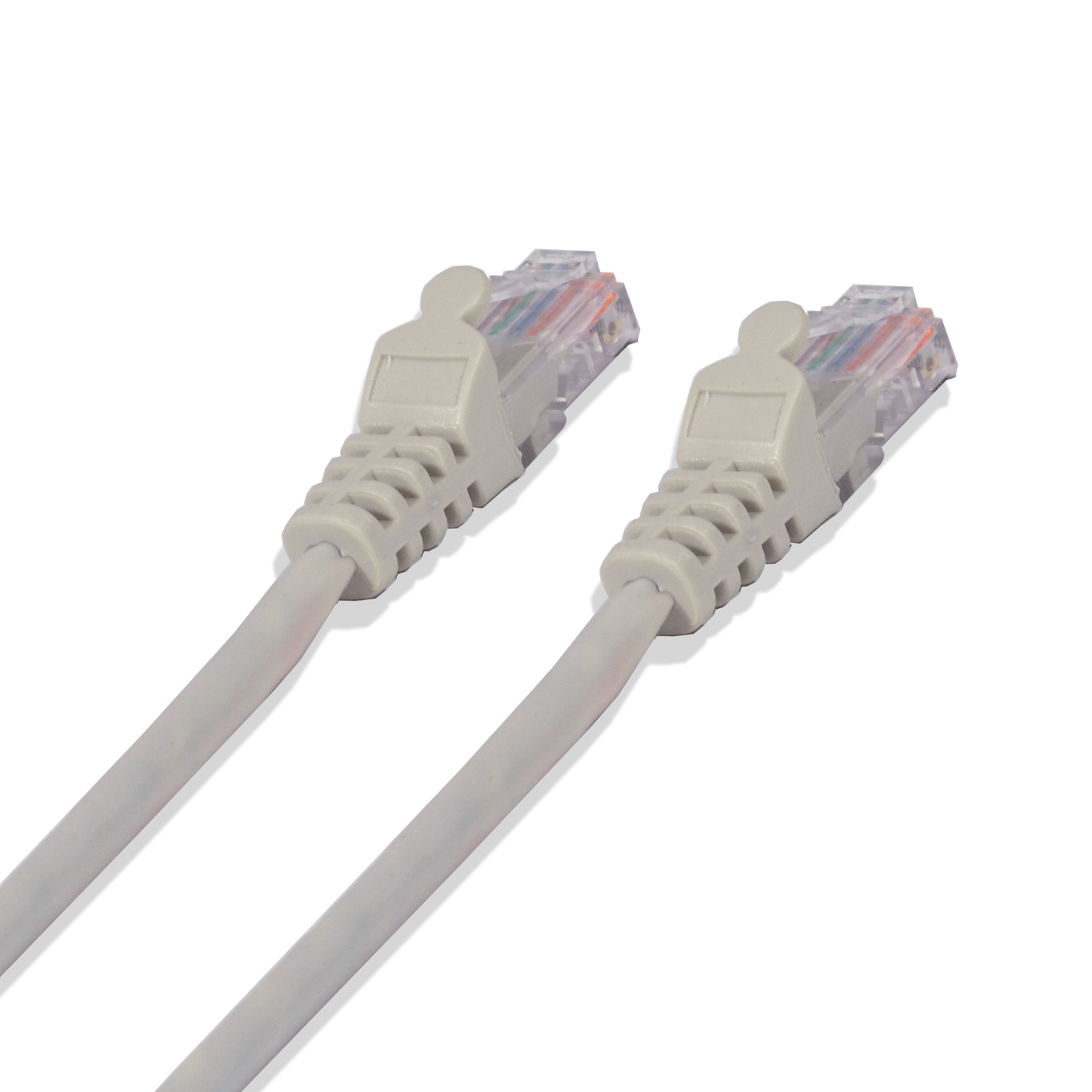 10ft Cat5e Cable Ethernet Lan Network RJ45 Patch Cord Internet Gray (50 Pack)