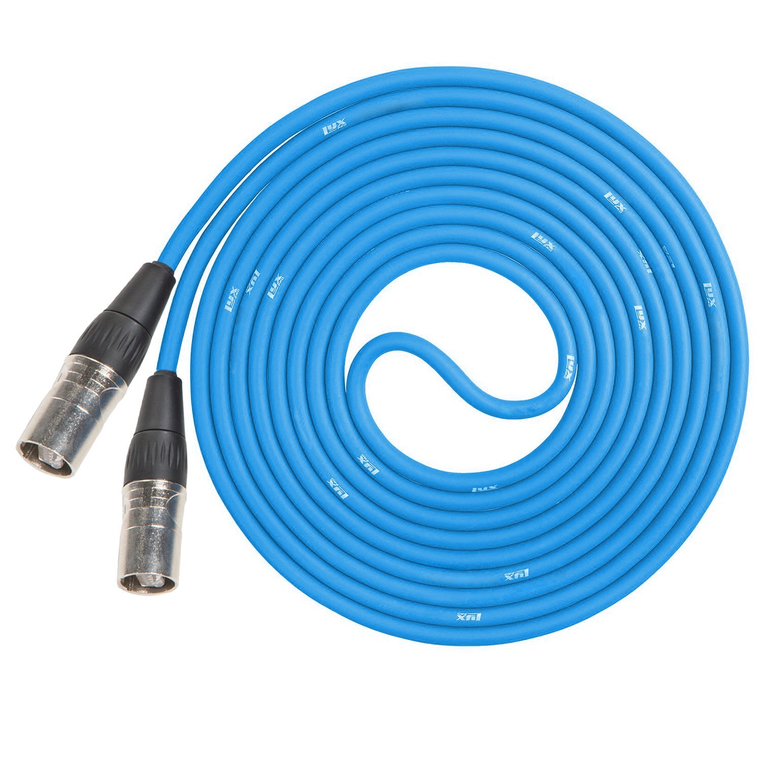 LyxPro Shielded Cat6 Cable, RJ45 Ethercon Cable – Male to Male, 200 feet, Blue