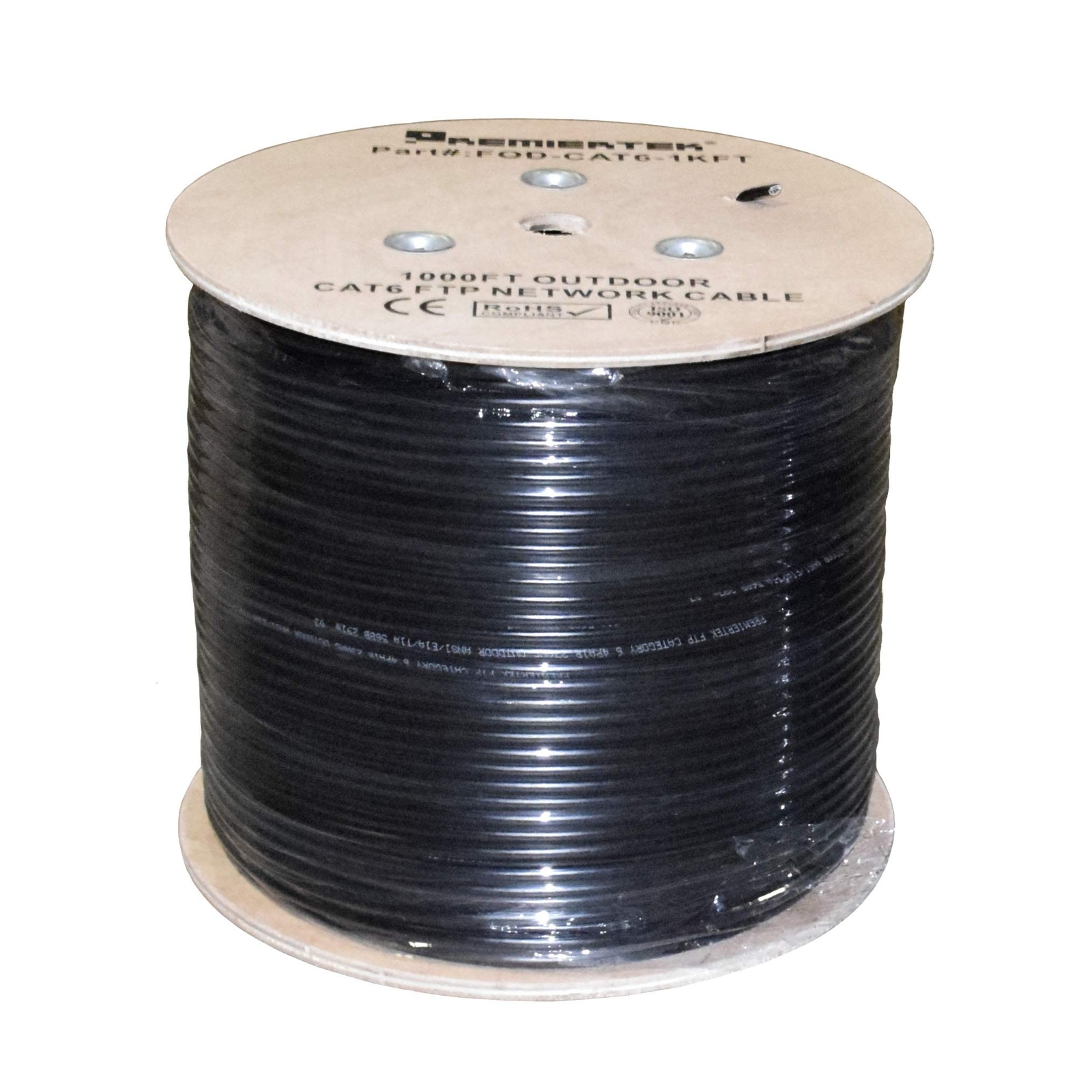 Outdoor 1000′ Cat6 23AWG CMX Cca 550MHz Shield FTP 4-Pairs Premium Network LA…