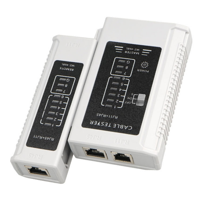 2pcs RJ45 RJ11 network telephone line tester line checker computer cable tester
