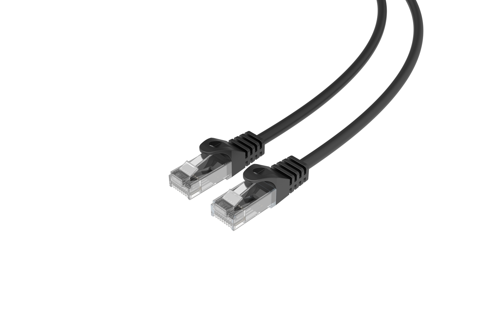 CAT6 Slim Ethernet Patch Cable Black 15FT