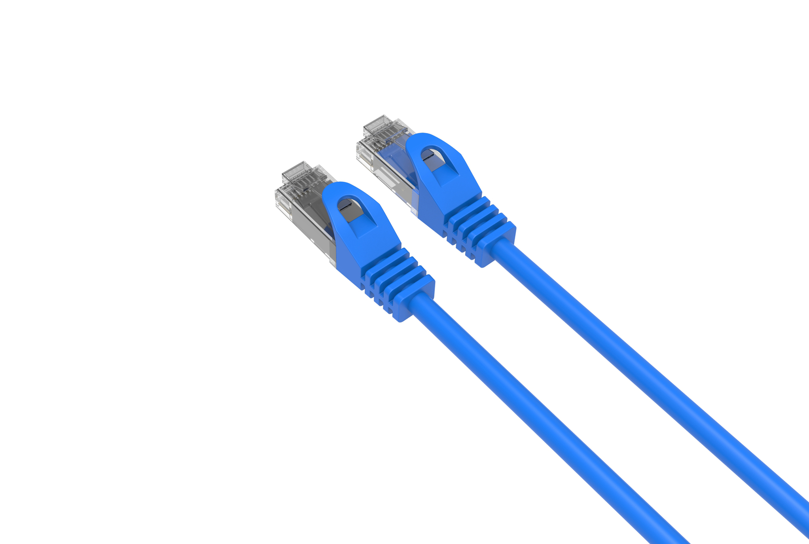 CAT6 Slim Ethernet Patch Cable Blue 28 AWG 3FT 10 PACK