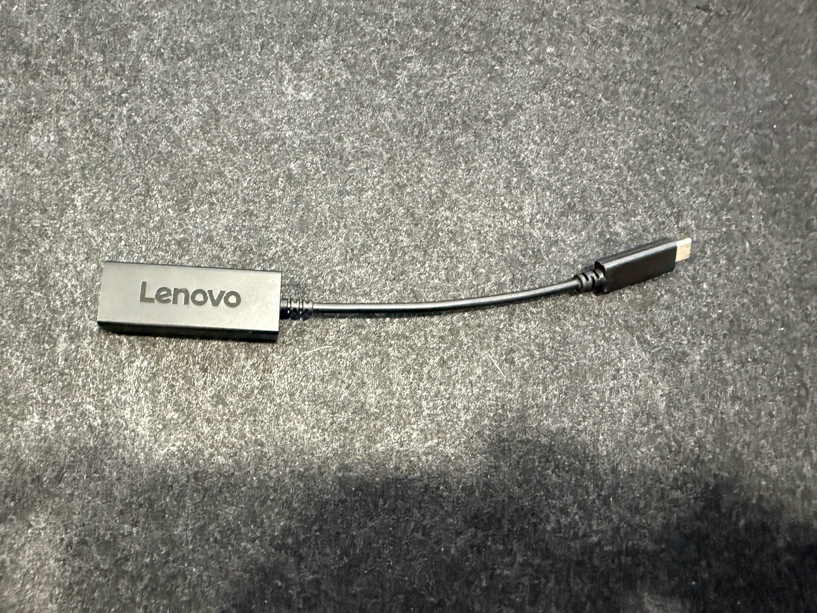 Lenovo USB-C to Ethernet Adapter Portable Black RJ-45 Female