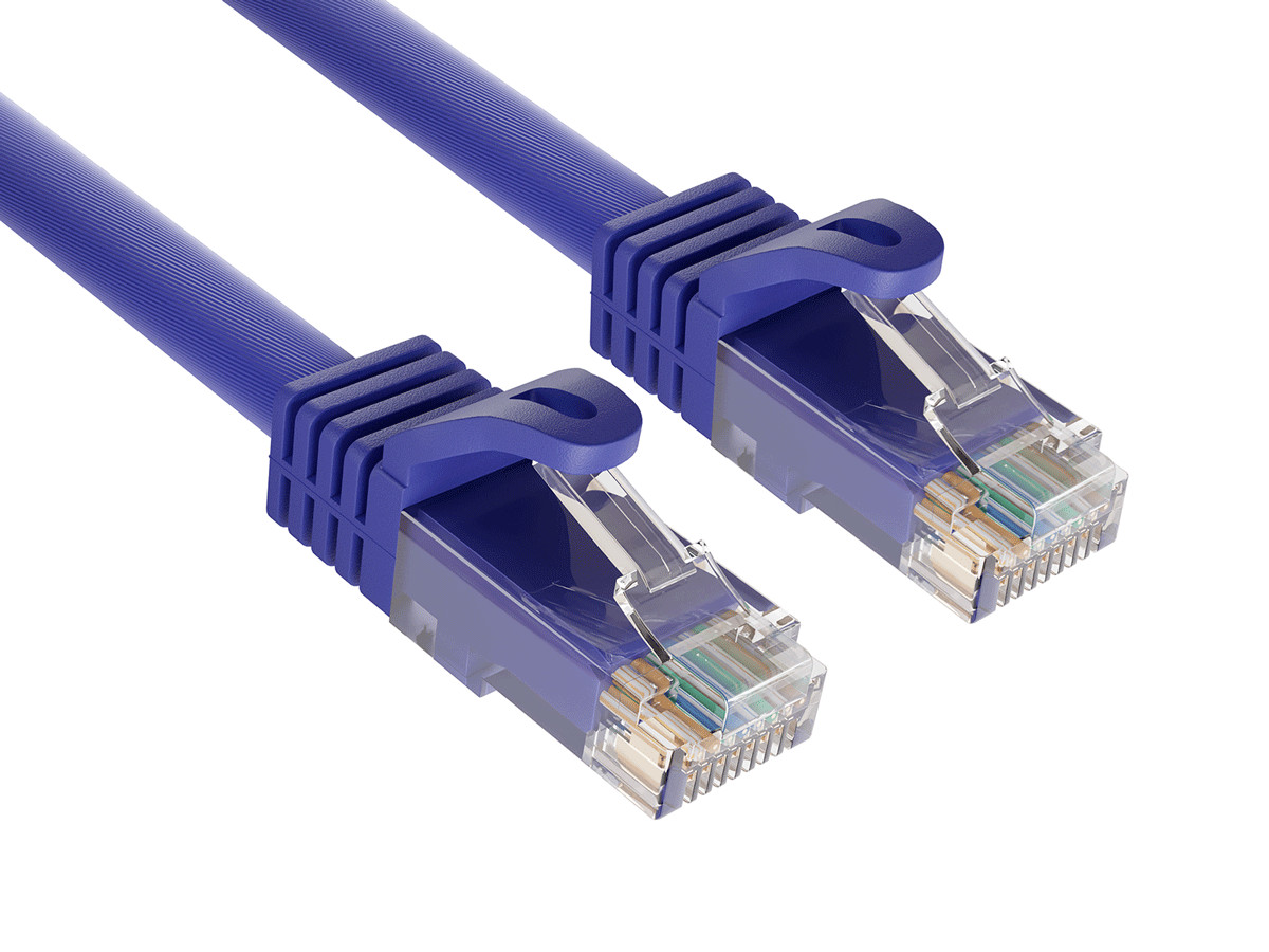 7ft Cat6a Ethernet Cable 10Gbps Snagless RJ45 for Gaming PS5 PC Router, Purple