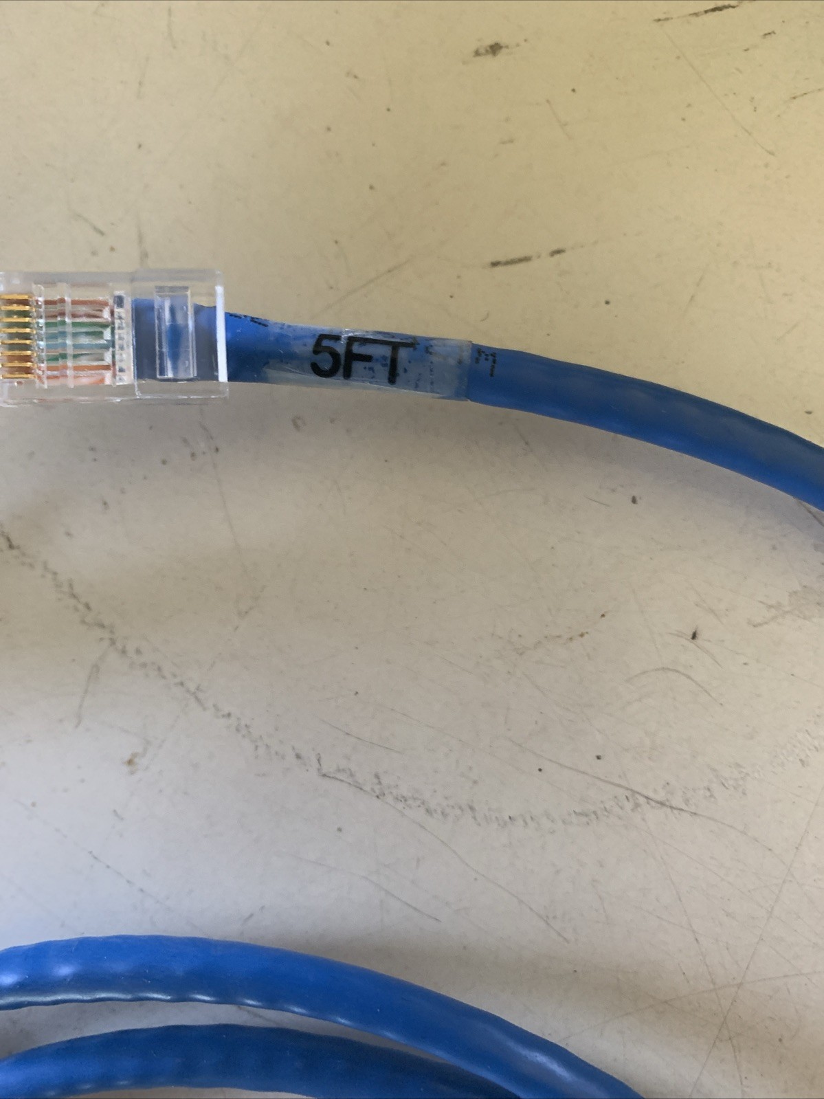 Lot Of 17 Unbranded Category 6 5 Foot Blue Patch Cords