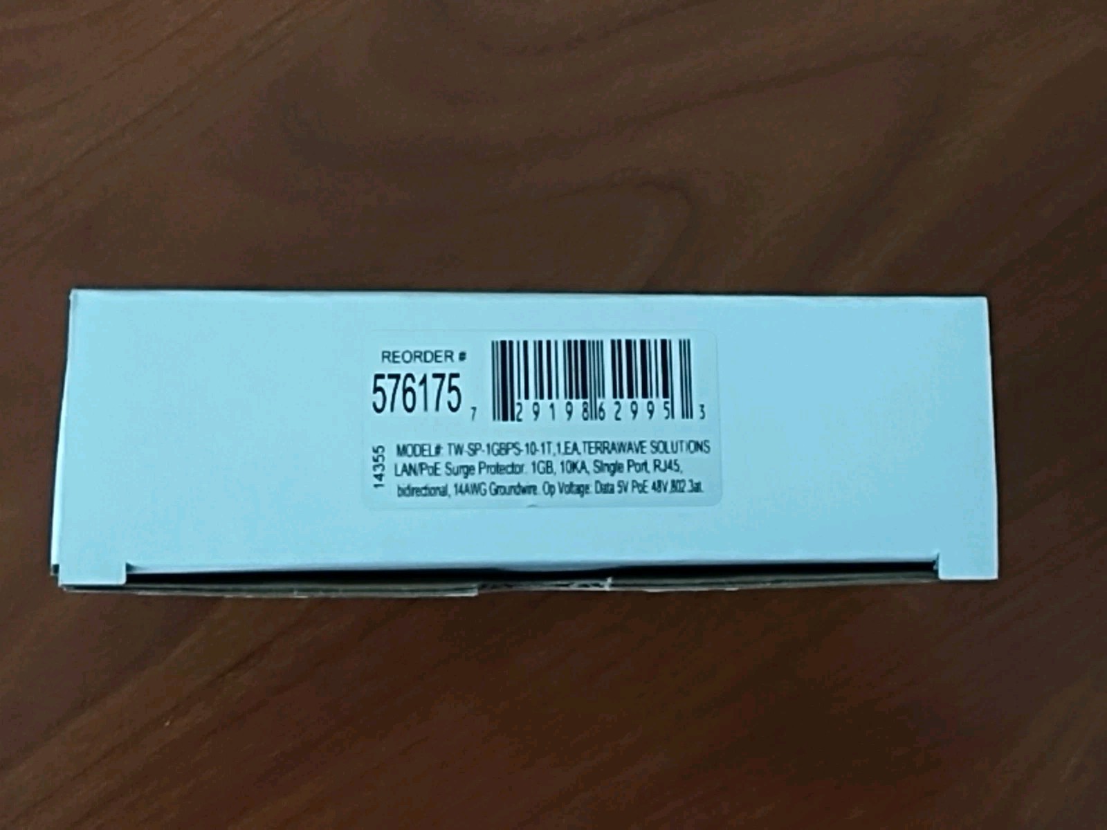 Terrawave Solutions 576175 TW-SP-1GBPS-10-1T LAN/PoE Surge Protector Ethernet