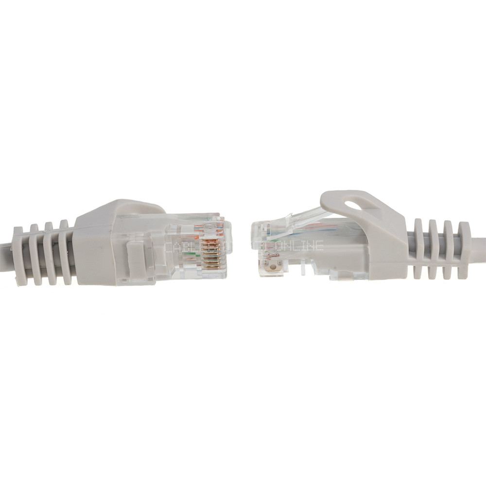 CAT6 Patch Cable GRAY Ethernet LAN Modem Wire 6ft 10ft 20ft 50ft 100ft 200ft lot