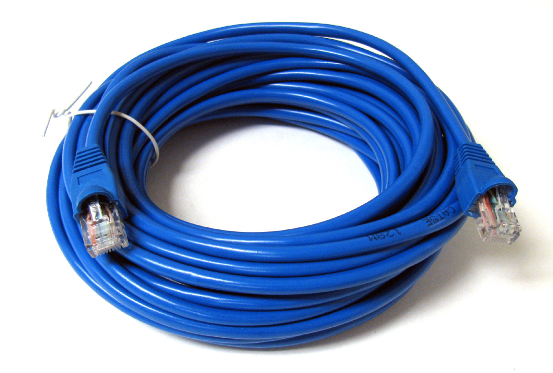30FT 30′ FT RJ45 CAT6 CAT 6 PATCH ETHERNET LAN NETWORK BLUE CABLE