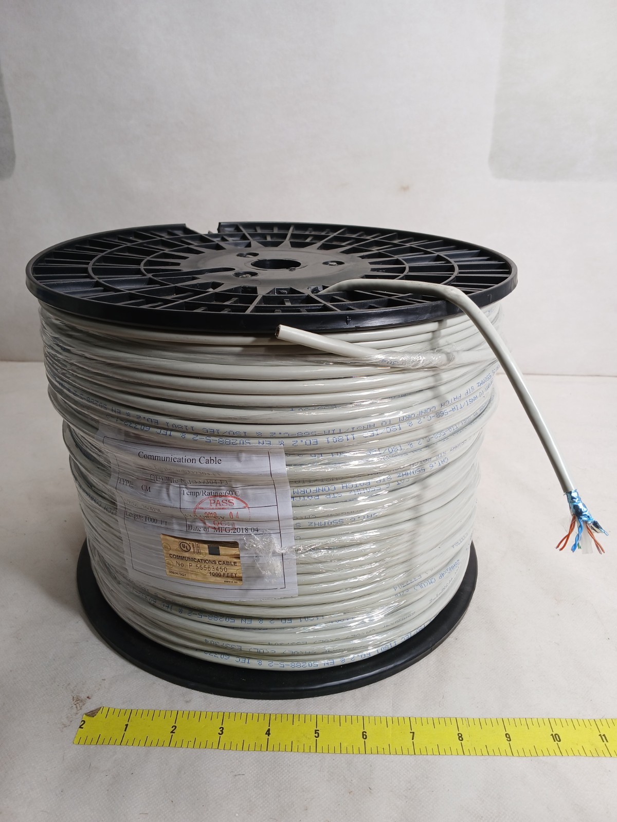 Cat6 26AWG Solid 4 Pair STP Patch Cable – 1000ft Bulk Ethernet Cable 550MHz