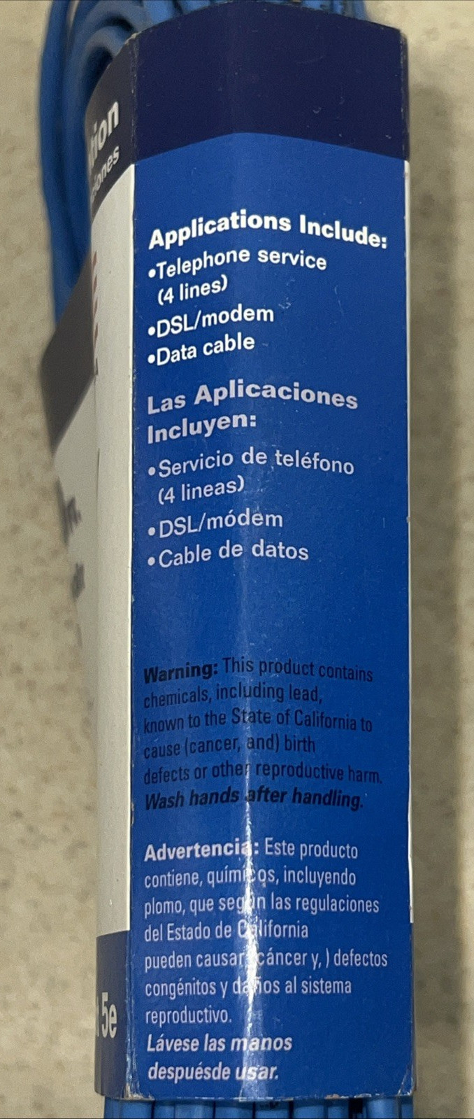 CCI Communication Cable. 100ft 24/4 Cat 5e. Free Shipping. New. USA