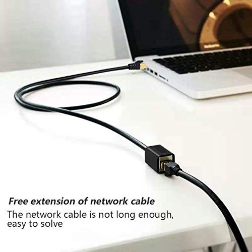 Cat7 Ethernet Extension Cable 10ft Shielded Male-to-Female RJ45 Network Cord