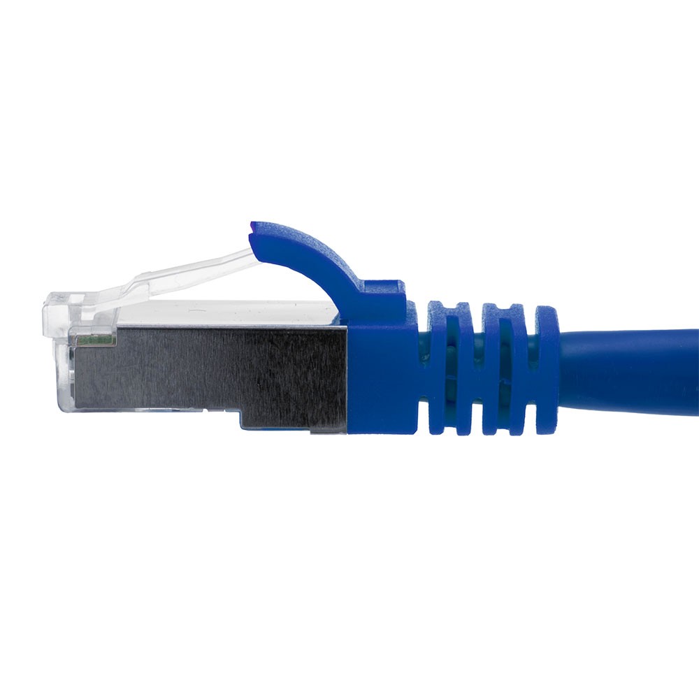 Ethernet Patch Cable CAT6A, S/FTP, 26AWG, 1 Ft, 5 pack, Blue