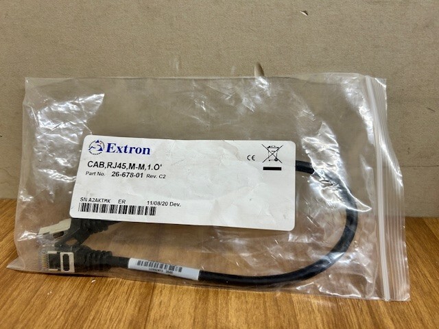 Extron 26-678-01 CAB-RJ45, M-M 1.0 Shielded – NEW