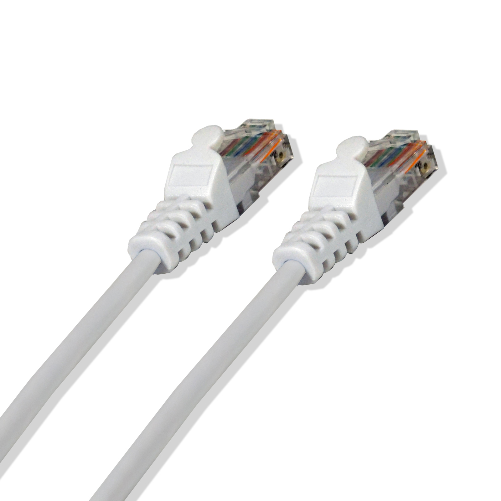 Cat-5e UTP Ethernet Network Cable RJ45 Lan Wire White 1FT
