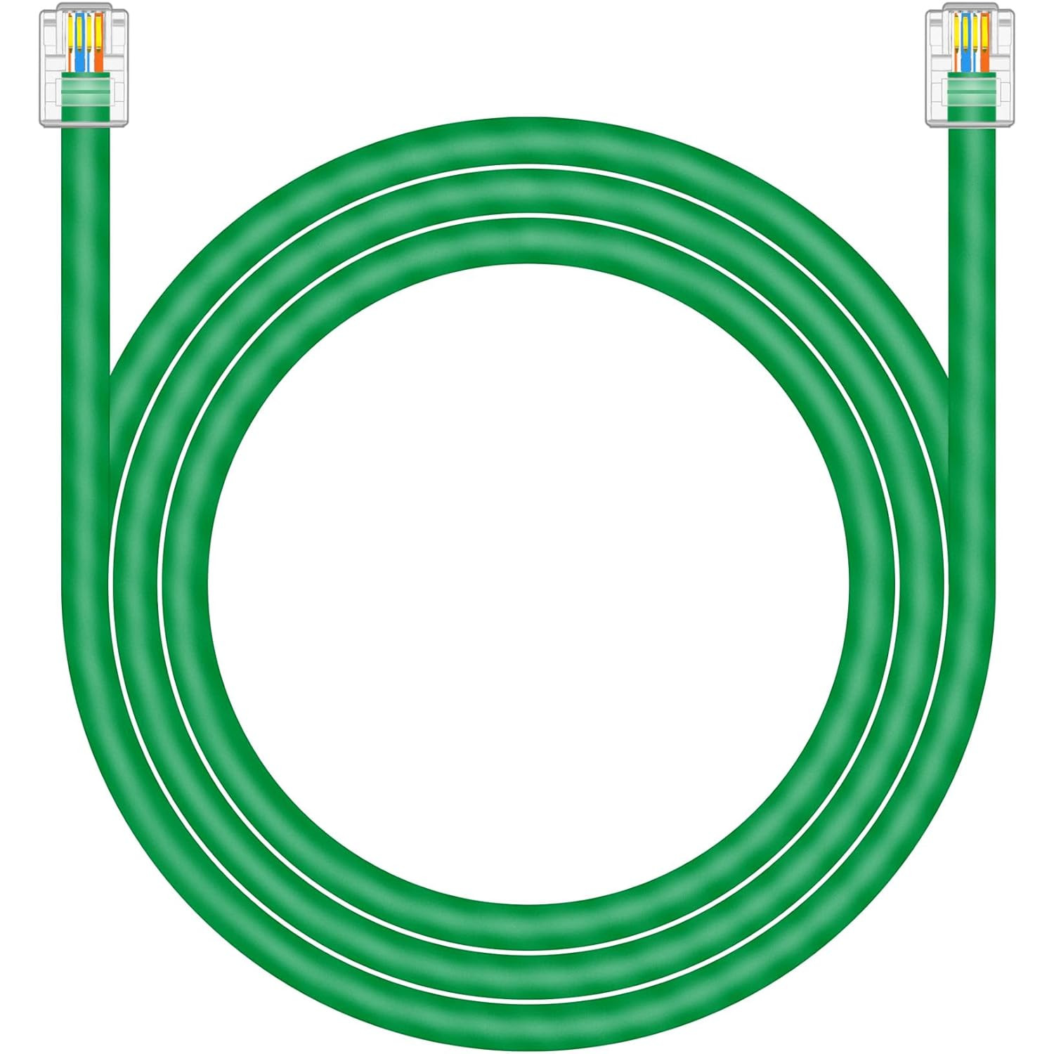 CAT5E RJ11 Data Cable DSL Cable 3ft Heavy Duty High-Speed for DSL Modem UTP Comp