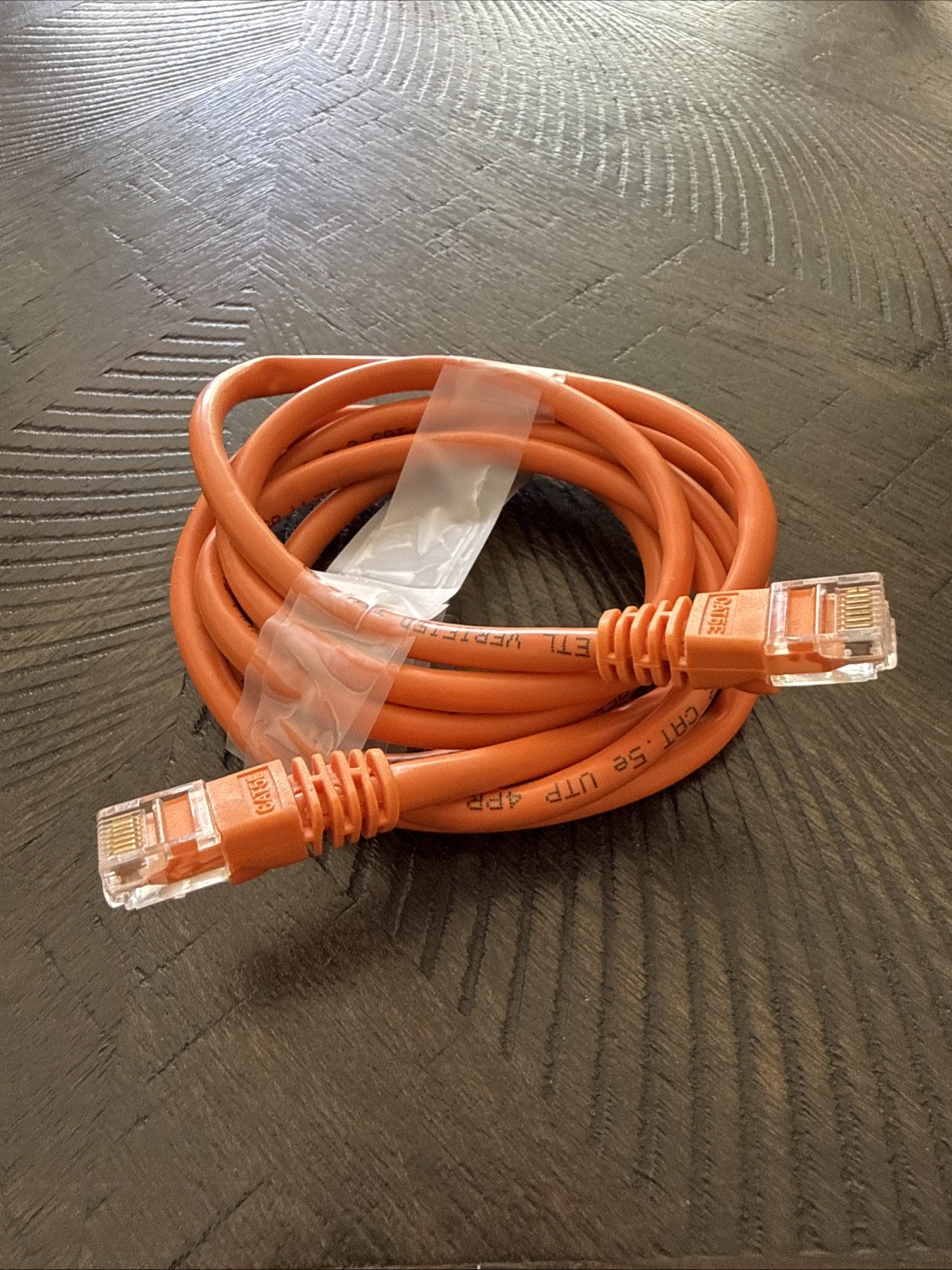 Etl Verified Tia/Eia 568b Cat5e Cable 5ft Long Orange Color