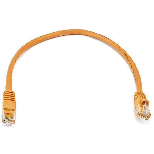 Monoprice Patch Cord,Cat 6,Booted,Orange,1.0 ft. 3412 Monoprice 3412