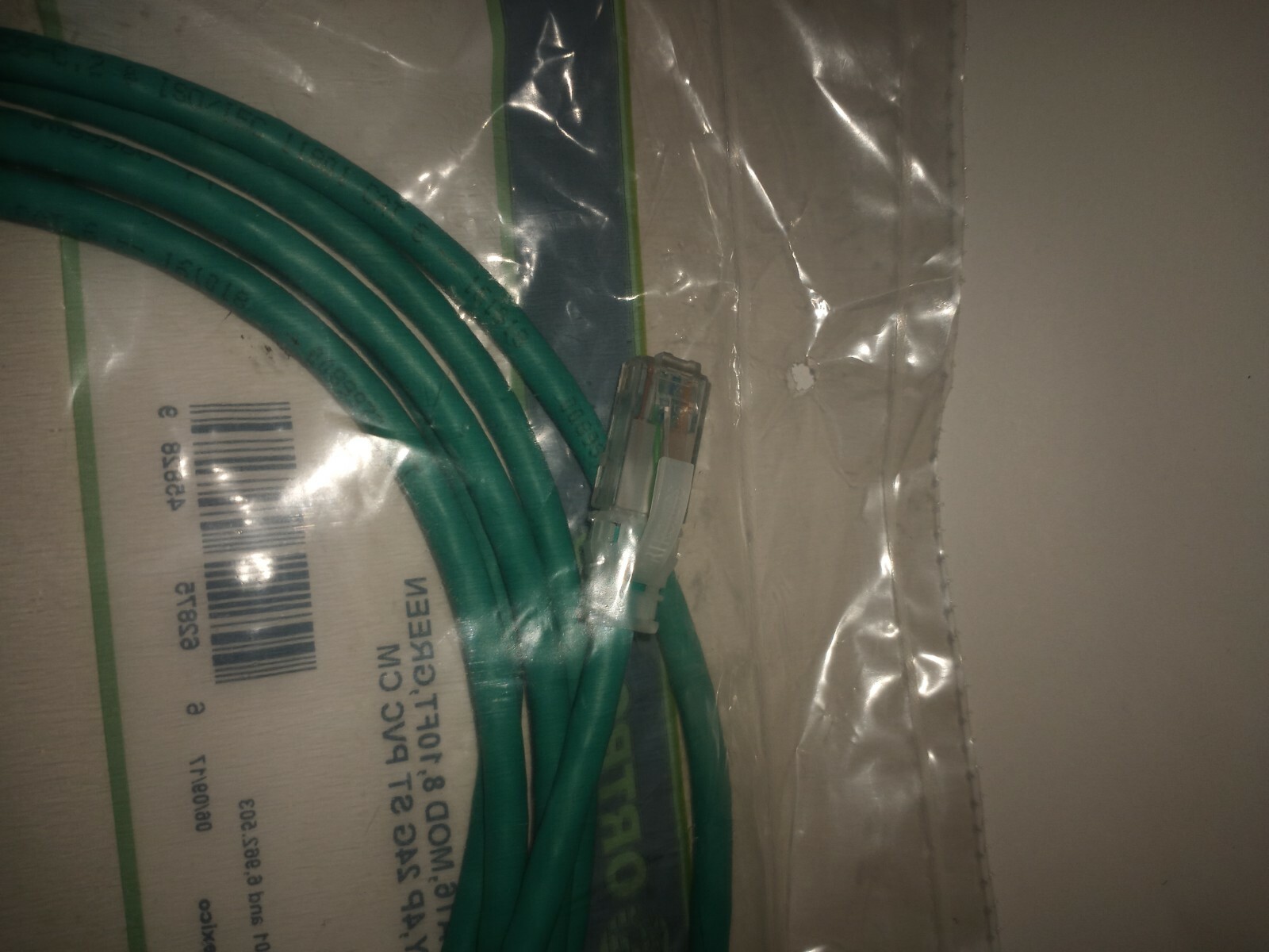 NEW ORTRONICS OR-MC610-05 CAT6 CABLE MOD 8, 10FT GREEN, CLARITY 4P 24G ST PVC CM