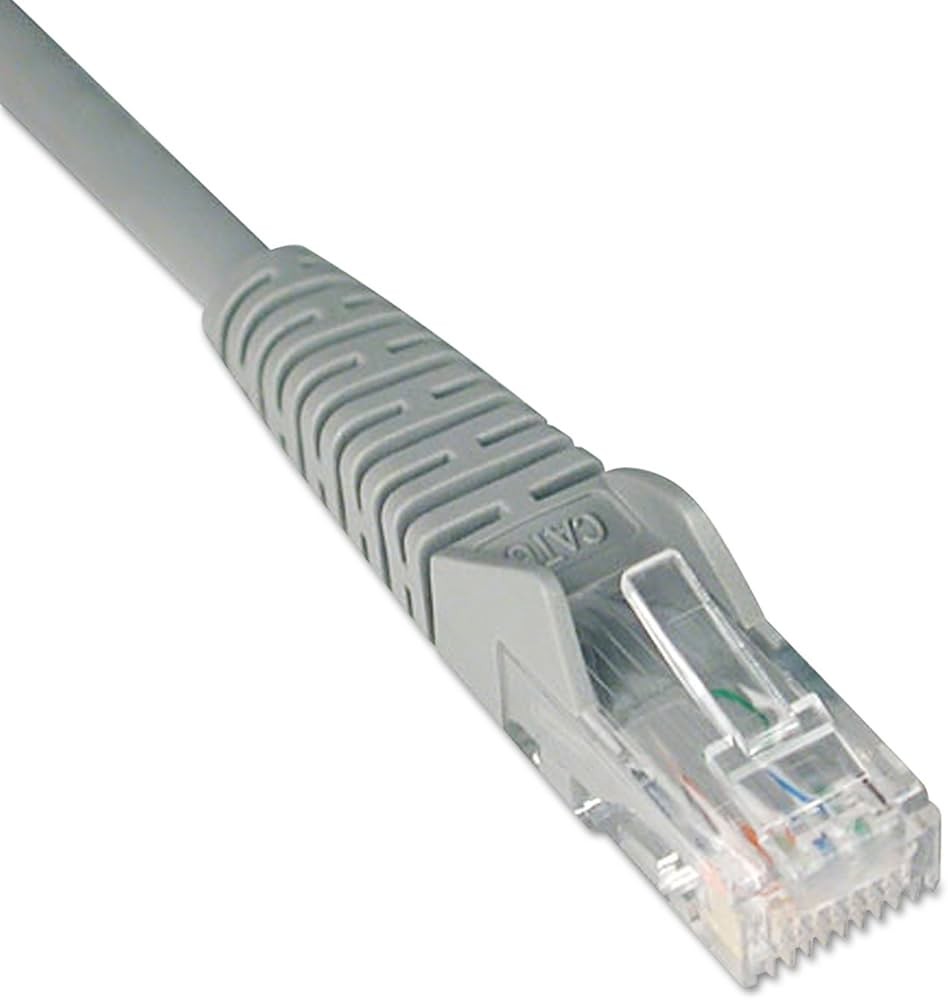 1FT Tripp Lite RJ45 Male To RJ45 Male Cat6 Ethernet Cable – Gray