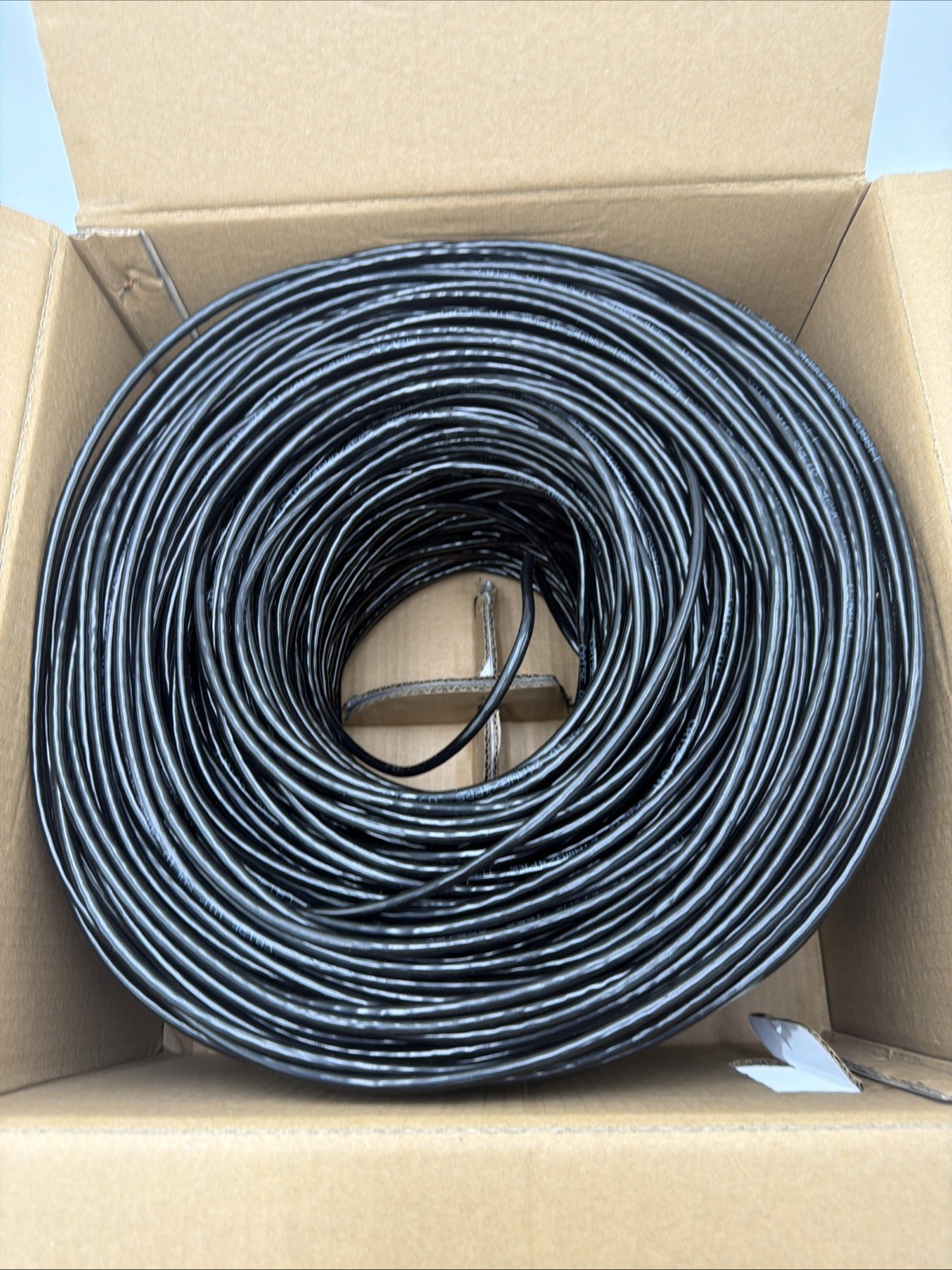 CAT5e Ethernet Cable 1000ft 24AWG Solid CCA UTP Network LAN Wire White Box
