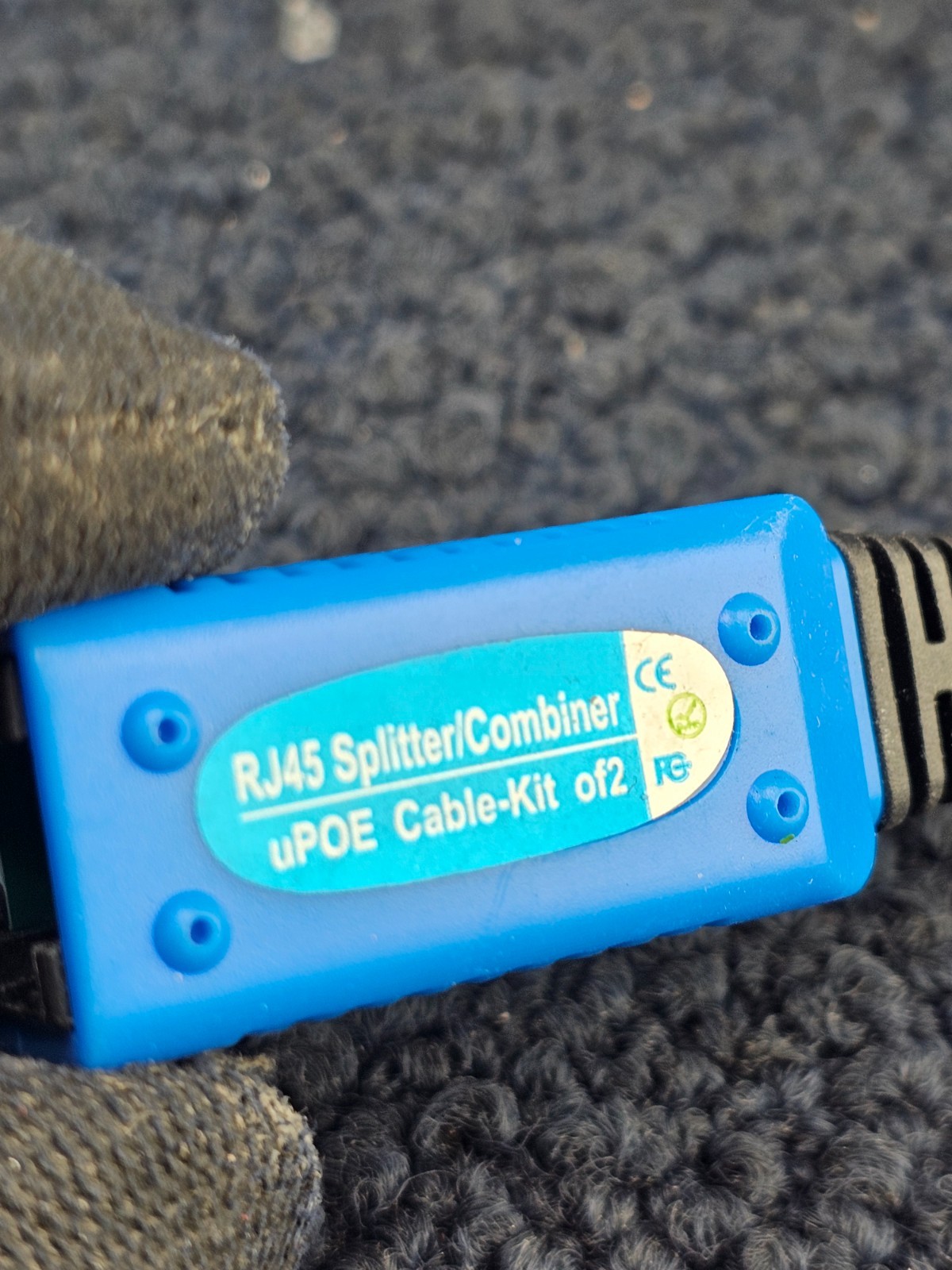 (QTY 2) RJ45 Splitter Combiner POE Ethernet Cable 2i-n-1 Data Adapters Connector
