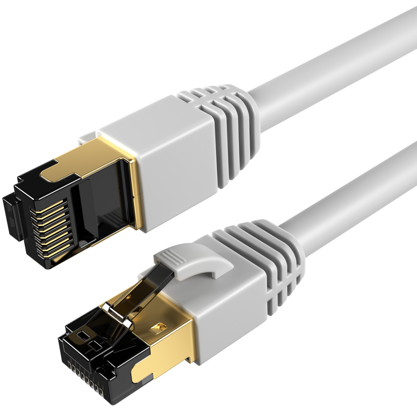 CAT8 Ethernet Cable Super Speed 40Gbps 2GHz LAN Wire Gray 0.5FT- 75FT Multi LOT
