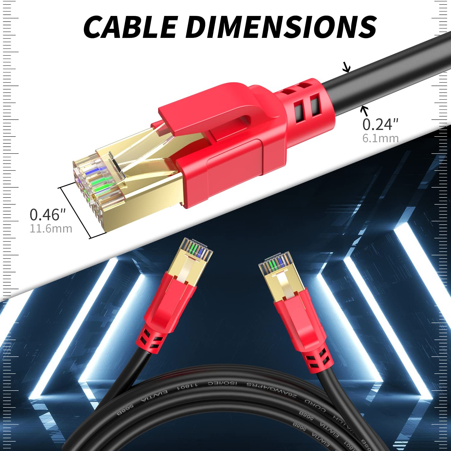 Ethernet Cable Cat6 200 FT, High Speed Outdoor Internet Wire,LAN/WAN Network …