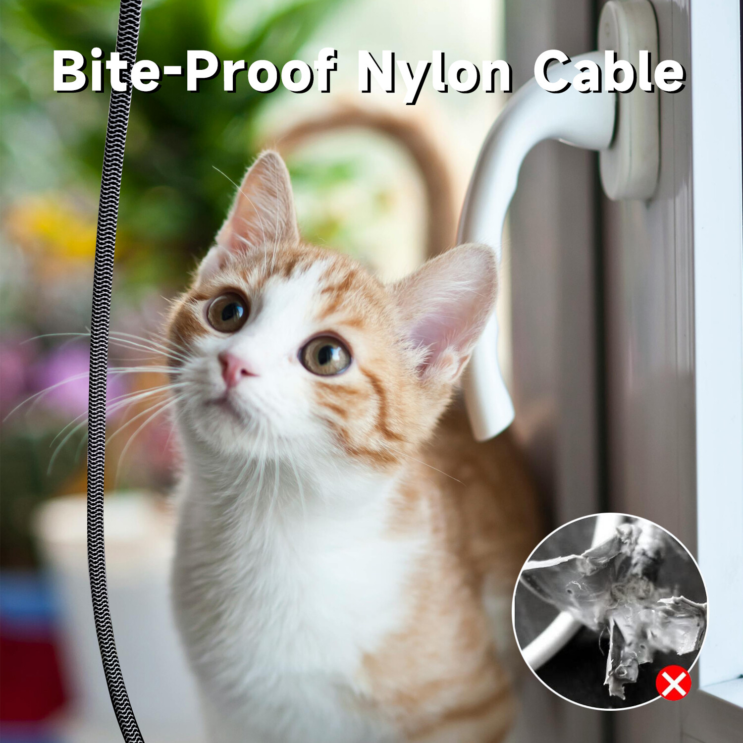 6FT-50FT flat Cat 8 Ethernet Cable Braided 40Gbps 2000Mhz CAT8 Network Cables