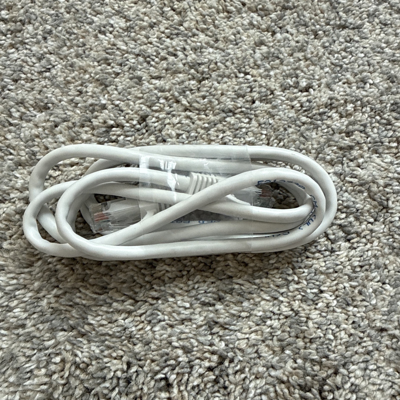 White RJ45 Ethernet Patch Cable 24AWG U/UTP ANSI/TIA-568-C UL