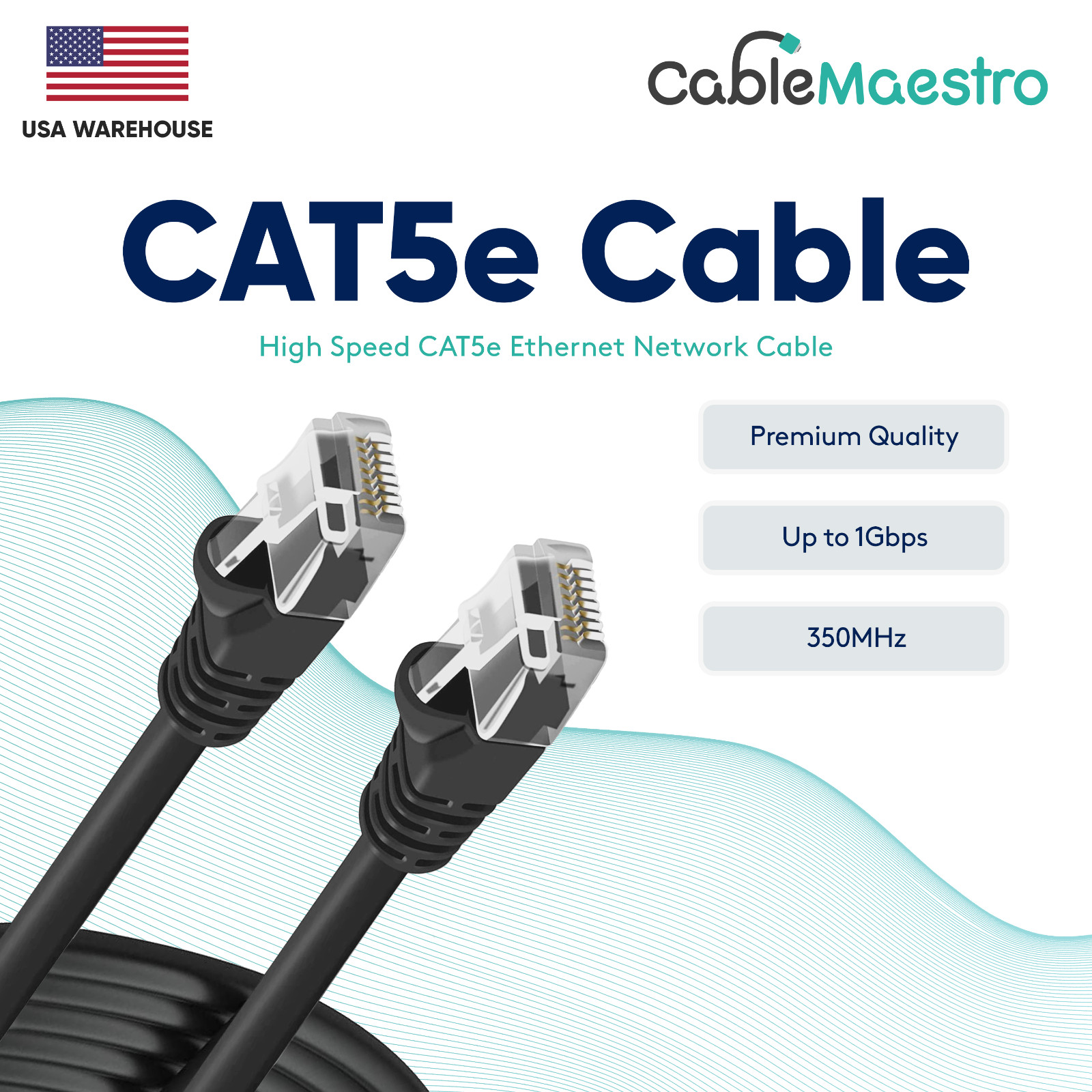 CAT5 Ethernet Internet Cable Network 1.5 3 5 7 10 15 25 30 50 75 100 200 Lot