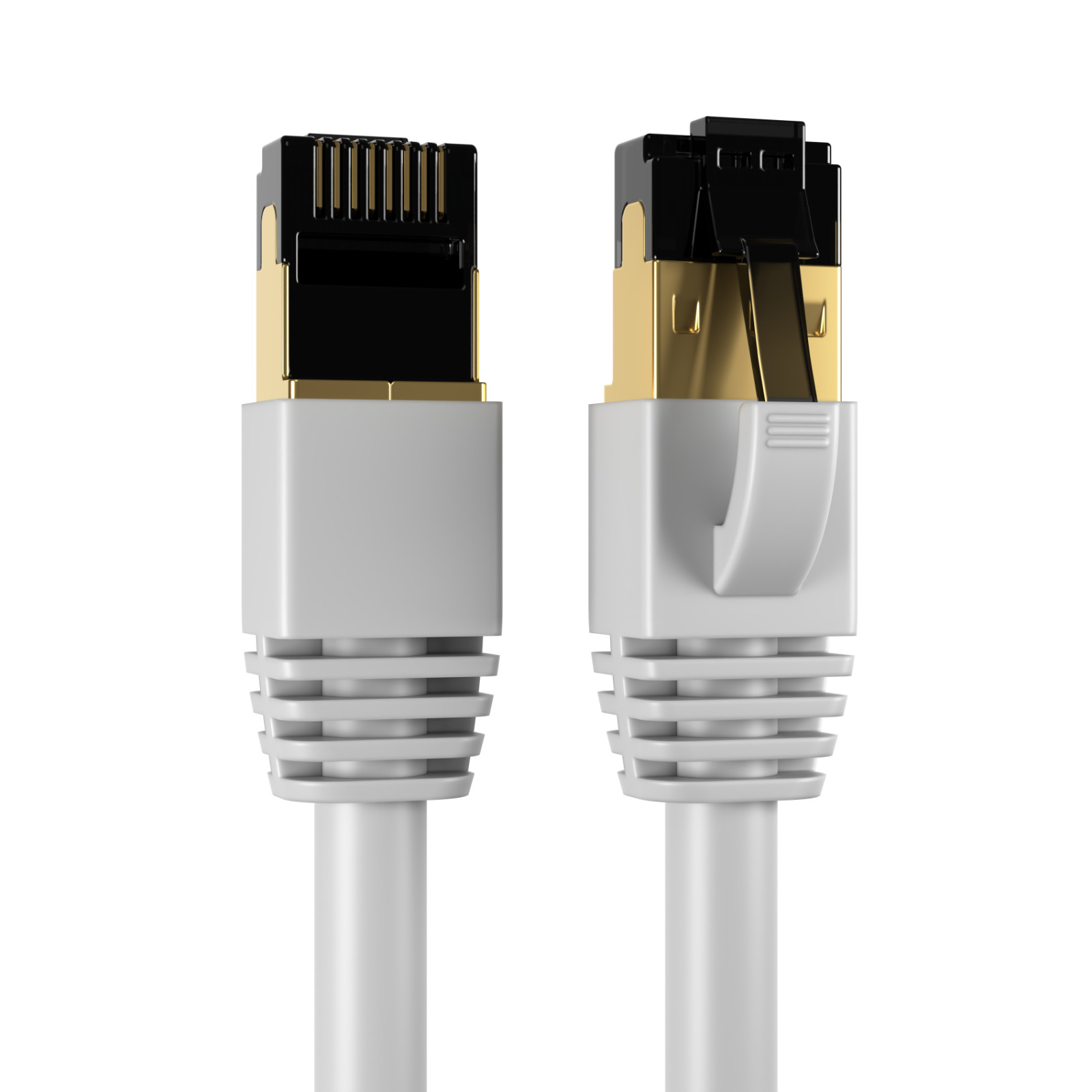 CAT8 SFTP Ethernet Patch Cable 2GHz Network LAN Cord 0.5FT-75FT Gray Multi LOT