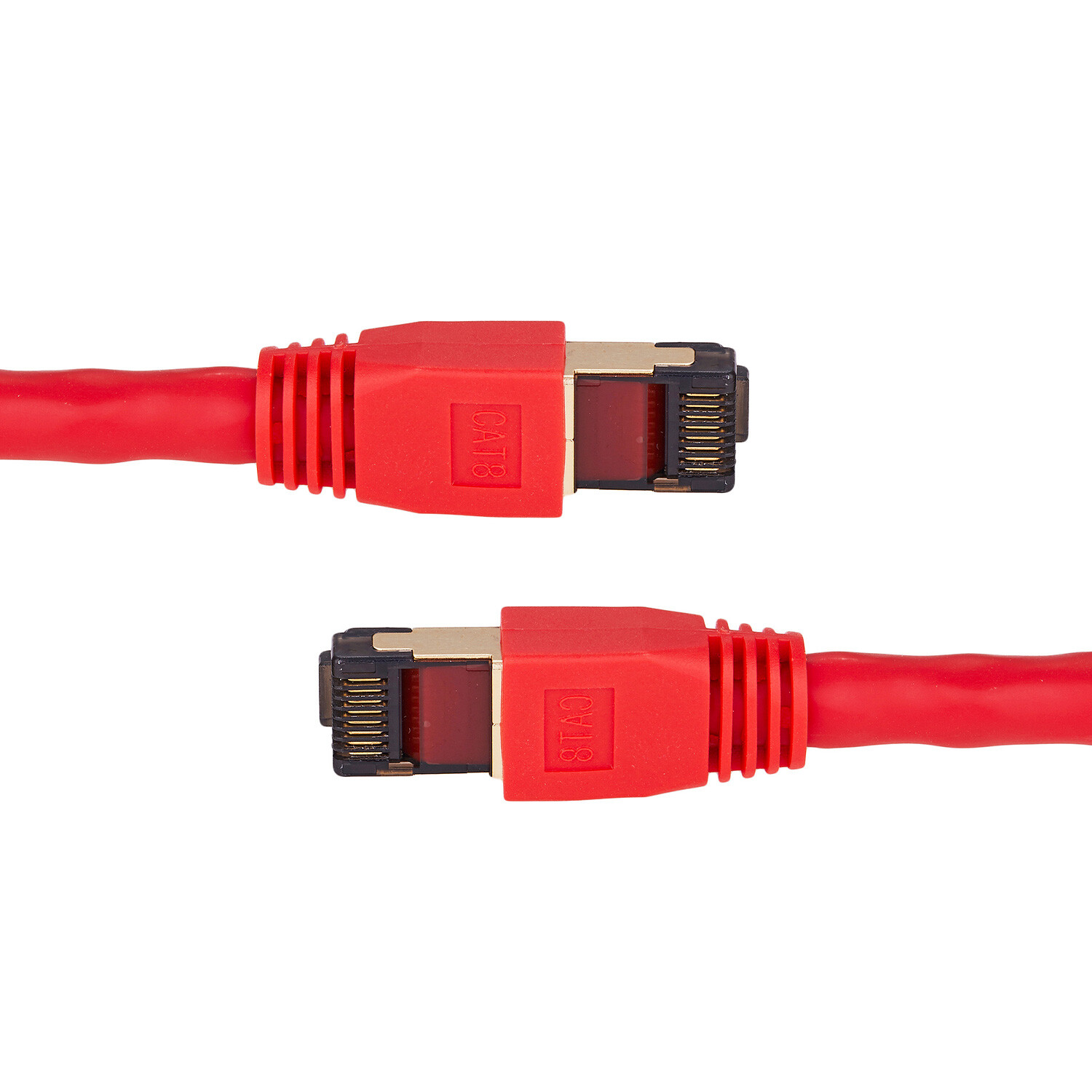 Cat8 Ethernet Cable RJ45 Shielded High Speed 40Gbps Internet Lan Red Copper Lot